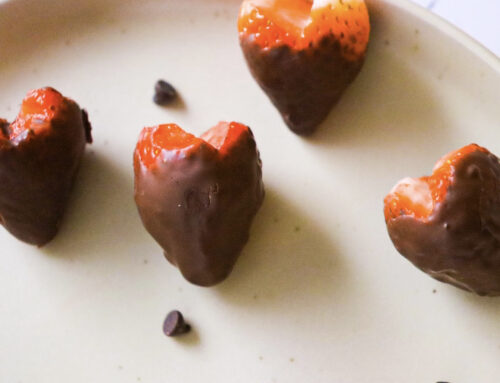 Chocolate Covered Heart Shaped Strawberries